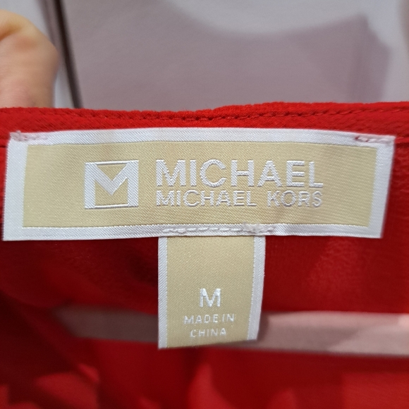 NWOT Michael Kors short sleeves light blouse - Picture 3 of 3